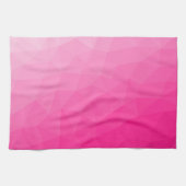 Geometrisches Messemuster mit Hot rosa Gradient Geschirrtuch (Horizontal)