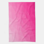 Geometrisches Messemuster mit Hot rosa Gradient Geschirrtuch (Vertikal)