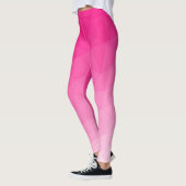 Geometrisches Messemuster mit Hot rosa Gradient Leggings (Links)