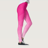 Geometrisches Messemuster mit Hot rosa Gradient Leggings (Rechts)