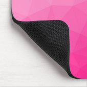 Geometrisches Messemuster mit Hot rosa Gradient Mousepad (Ecke)