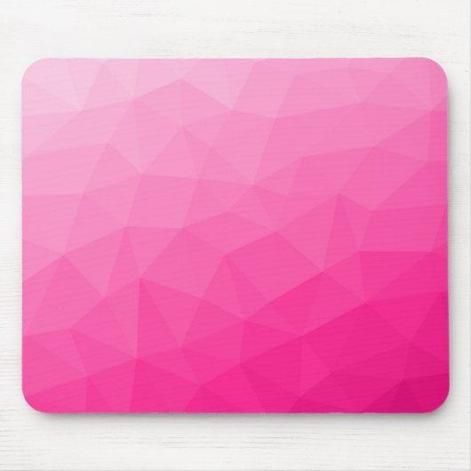 Geometrisches Messemuster mit Hot rosa Gradient Mousepad (Vorne)
