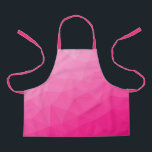 Geometrisches Messemuster mit Hot rosa Gradient Schürze<br><div class="desc">Elegantes und cooles geometrisches Dreieck mit heißrosa Farbverlauf für Damen: Rosa,  heißrosa,  Mesh,  Dreiecke,  Muster,  hell,  geometrisch,  cool,  rosa Mesh,  Gefälle,  Geometrie,  farbig,  farbig,  rosa geometrisch,  dreieck</div>