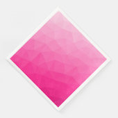 Geometrisches Messemuster mit Hot rosa Gradient Serviette (Ecke)