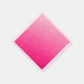 Geometrisches Messemuster mit Hot rosa Gradient Serviette (Ecke)