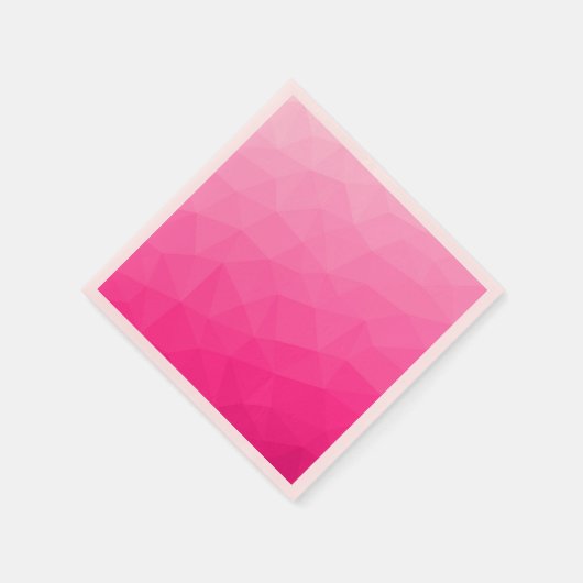 Geometrisches Messemuster mit Hot rosa Gradient Serviette (Ecke)