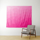Geometrisches Messemuster mit Hot rosa Gradient Wandteppich (Beispiel (Horizontal))