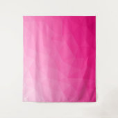 Geometrisches Messemuster mit Hot rosa Gradient Wandteppich (Vorderseite)