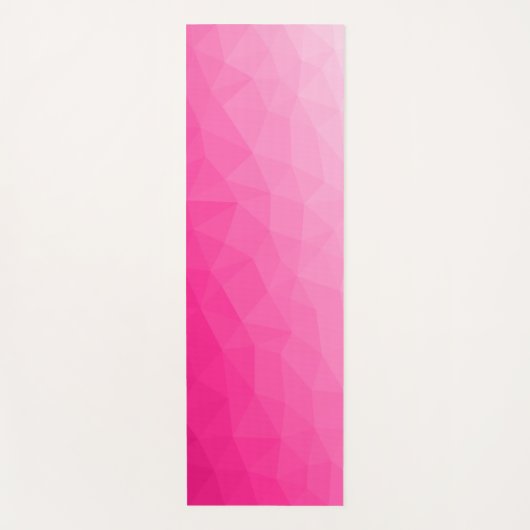 Geometrisches Messemuster mit Hot rosa Gradient Yogamatte (Vorderseite)
