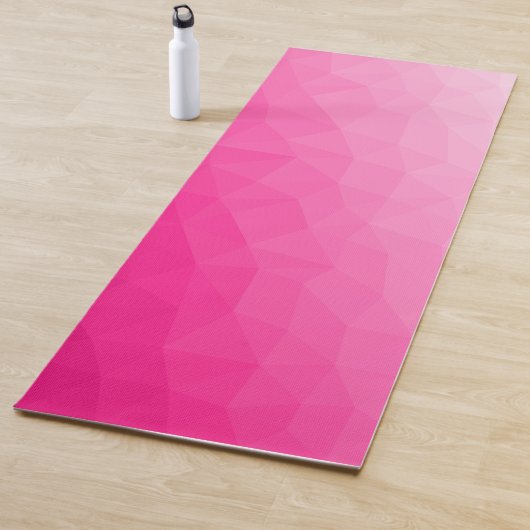 Geometrisches Messemuster mit Hot rosa Gradient Yogamatte (Beispiel)
