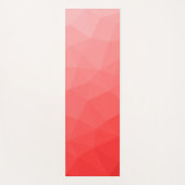 Geometrisches Messemuster mit rotem Gradient Yogamatte (Vorderseite)