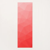 Geometrisches Messemuster mit rotem Gradient Yogamatte (Rückseite)