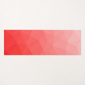 Geometrisches Messemuster mit rotem Gradient Yogamatte (Vorderseite (Horizontal))