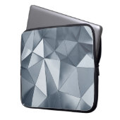 Geometrisches Metall: Dreidimensionales Muster Laptopschutzhülle (Vorderseite Links)