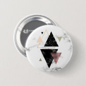 Geometrisches Metalldesign Button (Vorne & Hinten)