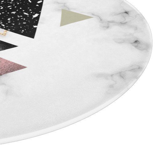 Geometrisches Metalldesign Schneidebrett (Ecke)