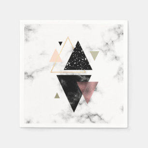 Geometrisches Metalldesign Serviette