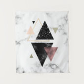 Geometrisches Metalldesign Wandteppich (Vorderseite)