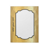 Geometrisches Metallic-Effekt-Notizblock Notizblock (Rotiert)