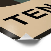 Geometrisches Mid-Century-Design Poster (Ecke)