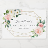 Geometrisches Mini-Sparkling Schaumweinetikett (Einzelnes Label)