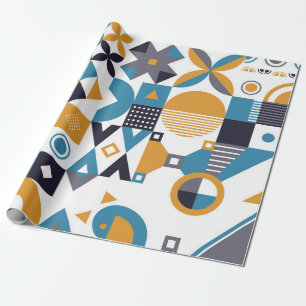 Geometrisches minimalistisches Muster. Abstraktes Geschenkpapier