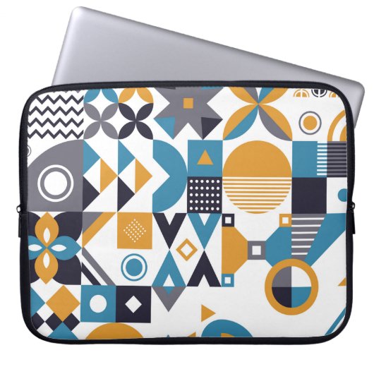 Geometrisches minimalistisches Muster. Abstraktes Laptopschutzhülle (Vorderseite)