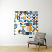 Geometrisches minimalistisches Muster. Abstraktes Wandteppich (Beispiel (Horizontal))