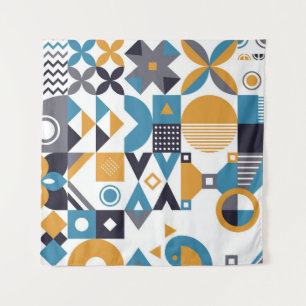 Geometrisches minimalistisches Muster. Abstraktes Wandteppich