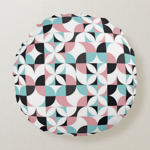 Geometrisches, minimalistisches nahtloses Muster Rundes Kissen