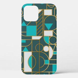 Geometrisches minimalistisches Retroposter mit si Case-Mate iPhone Hülle