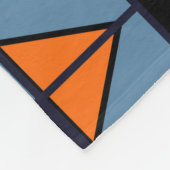 Geometrisches minimalistisches Retroposter mit si Fleecedecke (Ecke)