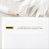 Geometrisches minimalistisches White & Gold Glitze (Insitu)