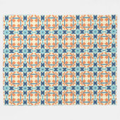 Geometrisches Mirage Fleecedecke (Vorderseite (Horizontal))