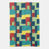 Geometrisches Mittelalter Modernes farbiges Muster Geschirrtuch (Vertikal)