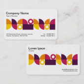 Geometrisches Mittelband v2 Visitenkarte (Vorne/Hinten)