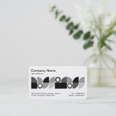 Geometrisches Mittelband v3 Visitenkarte (Stehend Vorderseite)