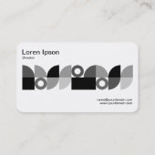 Geometrisches Mittelband v3 Visitenkarte (Rückseite)