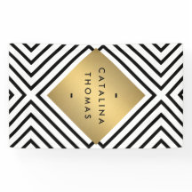 Geometrisches Mod fett Schwarz-Weiß-Muster