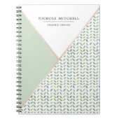 Geometrisches Modell für Wasserfarben Notizblock (Vorderseite)