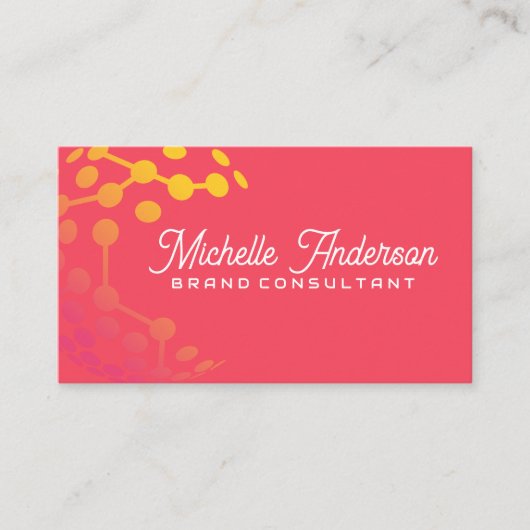 Geometrisches Modern Tech-Logo Visitenkarte (Vorderseite)