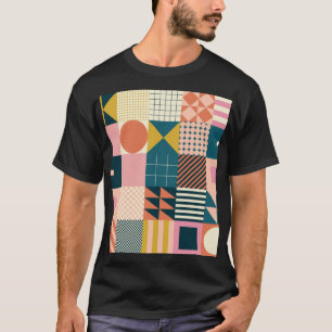 Geometrisches modernes Abstract: Farbige Gestaltun T-Shirt
