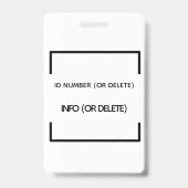 geometrisches modernes Abzeichen VIP Lanyard-Sonde Ausweis (Back)