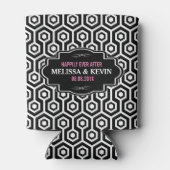 Geometrisches modernes achteckiges Muster Dosenkühler (Rückseite)