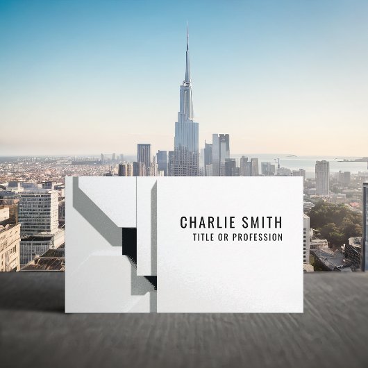 Geometrisches, modernes, einfaches Elegant Visitenkarte