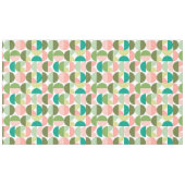 Geometrisches, modernes Grün- und Pfirsichtablett Tischdecke (Vorderseite (Horizontal))