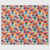 Geometrisches, modernes Hexagon-Musterpapier Geschenkpapier (Flach)