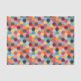 Geometrisches, modernes Hexagon-Musterpapier Seidenpapier