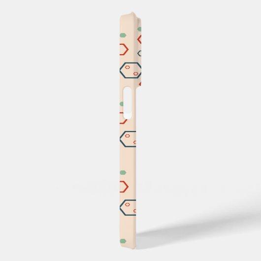 Geometrisches, modernes hexagonales Muster Case-Mate iPhone Hülle (Rückseite / Rechts)