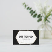 Geometrisches modernes Minimalistisches Beruflich  Visitenkarte (Stehend Vorderseite)